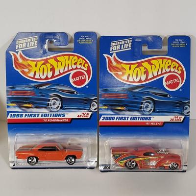 LOT 155: Seven Vintage Hot Wheels Lot Featuring First Edition Releases from 1998-2000