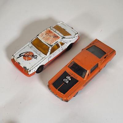 LOT 160: Vintage Toy Car and Carrying Case by Various Toy Manufacturers