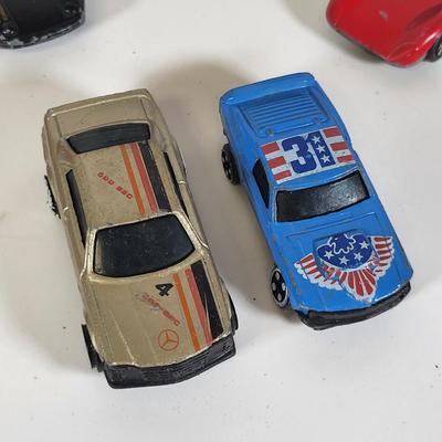 LOT 160: Vintage Toy Car and Carrying Case by Various Toy Manufacturers