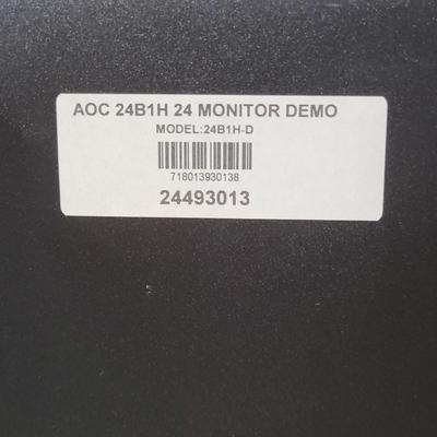 LOT 164: Lot of Three Screens, Two Monitors by Dell and AOC and Vizio TV