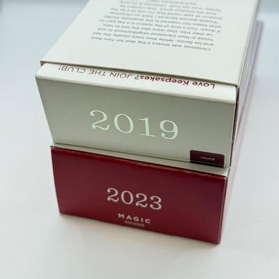 LOT 172: Hallmark Keepsake Guitar Ornaments in Boxes: 2023 Lookin' Out My Back Door & 2019 Rockin' Guitar