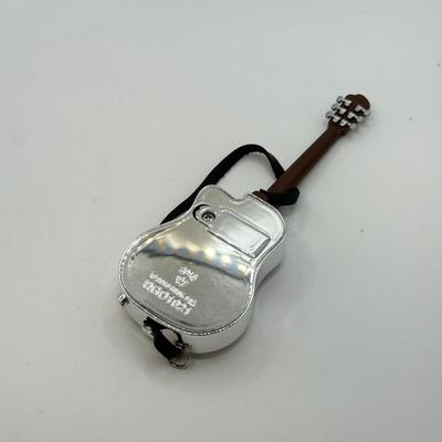 LOT 174: Hallmark Keepsake Magic Guitar Ornaments in Boxes: Run Run Rudolph & Up on the Housetop