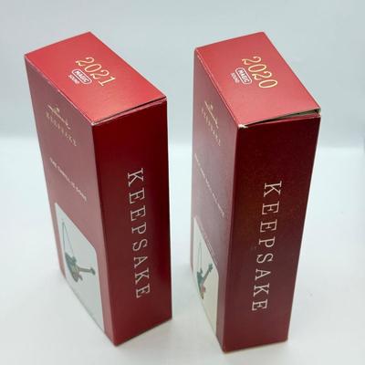 LOT 173: Hallmark Keepsake Guitar Ornaments in Boxes: The Thrill is Gone & Rock and Roll All Nite