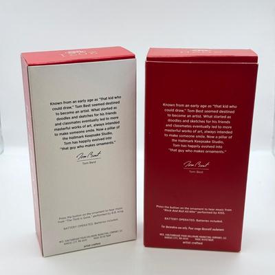 LOT 173: Hallmark Keepsake Guitar Ornaments in Boxes: The Thrill is Gone & Rock and Roll All Nite