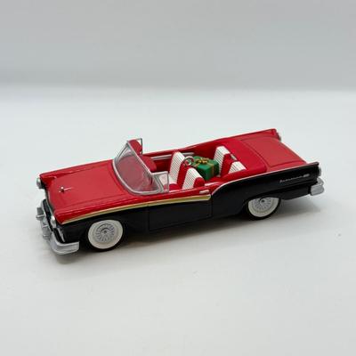 LOT 176: Hallmark Keepsake Ornaments in Boxes: Magic Guitar Rockin' Around the Christmas Tree, 1957 Ford Fairlane 500 & 2000...