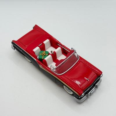 LOT 176: Hallmark Keepsake Ornaments in Boxes: Magic Guitar Rockin' Around the Christmas Tree, 1957 Ford Fairlane 500 & 2000...