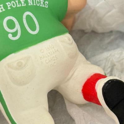 LOT 177: Hallmark Keepsake Ornaments in Boxes: Bowling Monkey, Baseball & Fishing Santas & Turtle All Star
