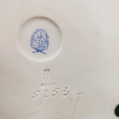 LOT 181: 14" Herend Porcelain Woman Playing Guitar