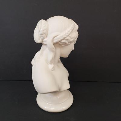 LOT 183: Belleek Ireland Porcelain Bust of Sorrow