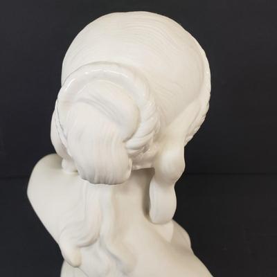 LOT 183: Belleek Ireland Porcelain Bust of Sorrow