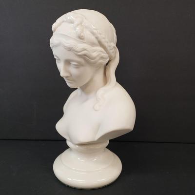LOT 183: Belleek Ireland Porcelain Bust of Sorrow