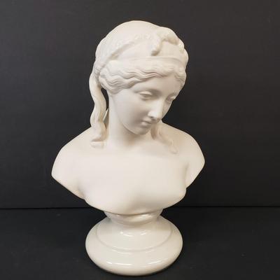 LOT 183: Belleek Ireland Porcelain Bust of Sorrow