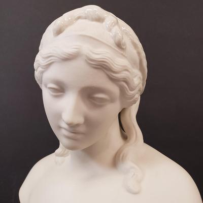 LOT 183: Belleek Ireland Porcelain Bust of Sorrow