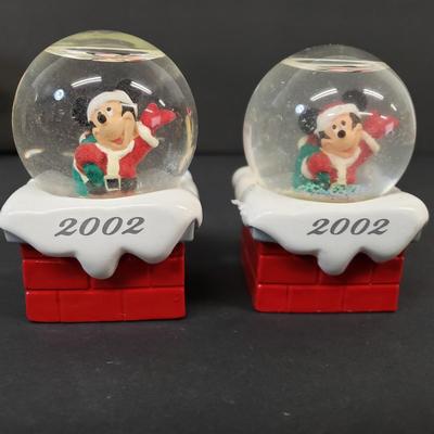 LOT 184: Disney Miniature Snowglobe Ornament Collection & More