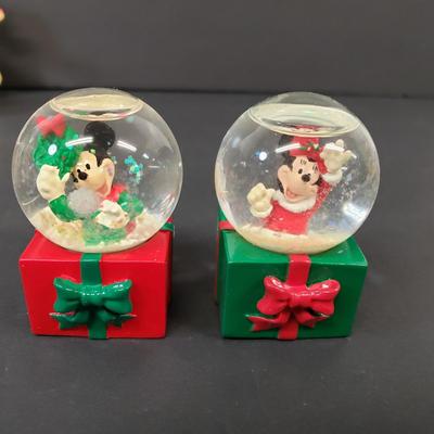 LOT 184: Disney Miniature Snowglobe Ornament Collection & More