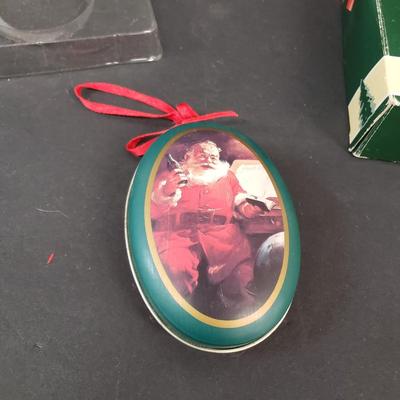 LOT 185: Coca Cola Holiday Ornaments & More
