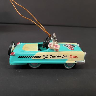 LOT 185: Coca Cola Holiday Ornaments & More