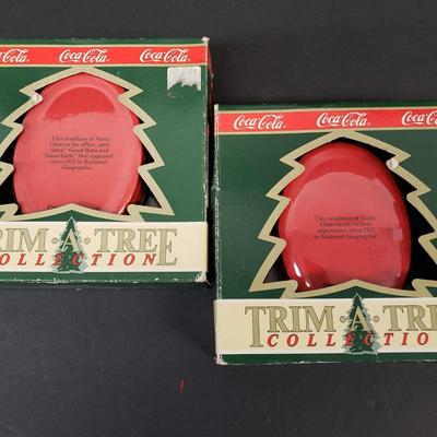 LOT 185: Coca Cola Holiday Ornaments & More