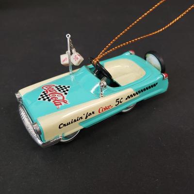 LOT 185: Coca Cola Holiday Ornaments & More
