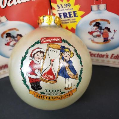 LOT 186: Vintage Campbell's Soup Ornament Collection