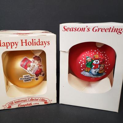 LOT 186: Vintage Campbell's Soup Ornament Collection