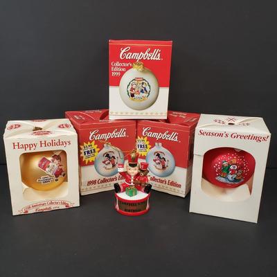 LOT 186: Vintage Campbell's Soup Ornament Collection