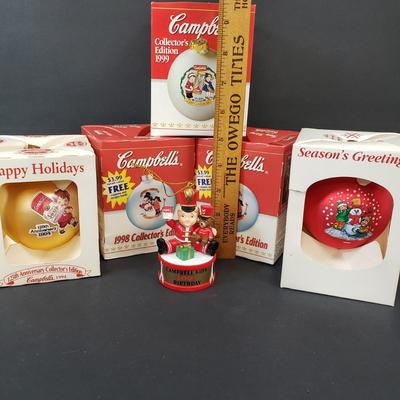 LOT 186: Vintage Campbell's Soup Ornament Collection
