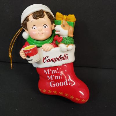 LOT 187: Campbell's Soup Ornaments & Figurines