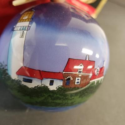 LOT 190: Assorted Hallmark Christmas Ornaments & More