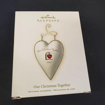 LOT 190: Assorted Hallmark Christmas Ornaments & More