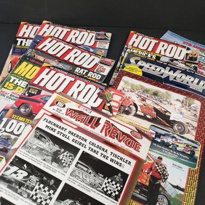 LOT 192: Collection of Nascar Racing Programs, Hot Rod Magazines & More
