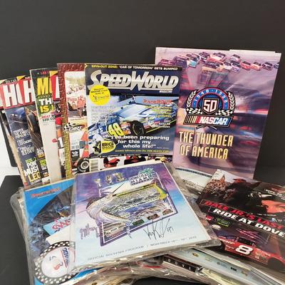 LOT 192: Collection of Nascar Racing Programs, Hot Rod Magazines & More