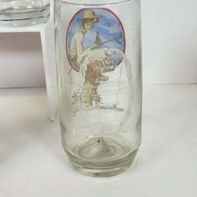 LOT 201: Collectible Glasses: Bud Nascar, Norman Rockwell, Niagara Falls, Shrek the Third & The Great Muppet Caper