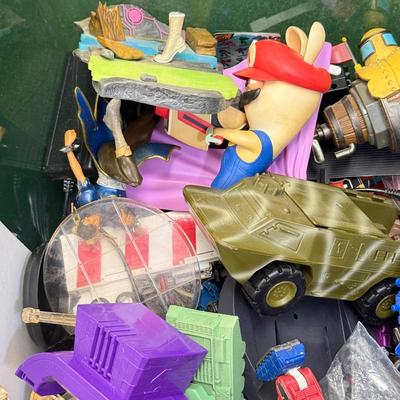 LOT 205: Mystery Scavenger Lot of Toys & Toy Parts