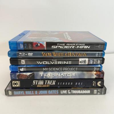 LOT 206: Blu Ray Collection: The Wolverine, The Amazing Spider-Man, Snow White and the Huntsman, Terminator, Star Trek Discovery & My...