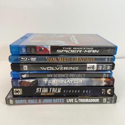 LOT 206: Blu Ray Collection: The Wolverine, The Amazing Spider-Man, Snow White and the Huntsman, Terminator, Star Trek Discovery & My...