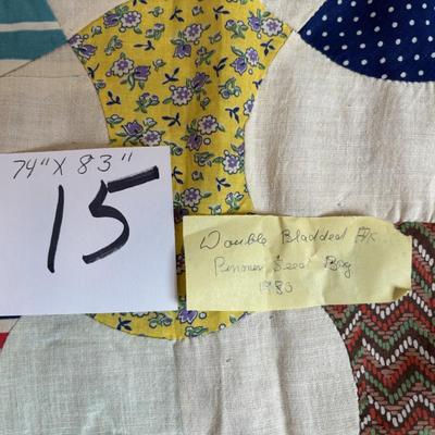 1930s Double Bladded F/C Pioneer Seed Bag Quilt Top