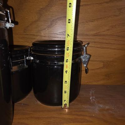 Black canister set