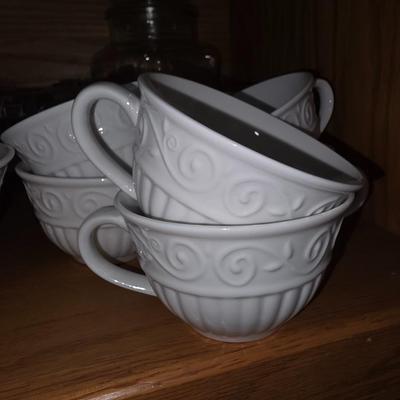 White dishes