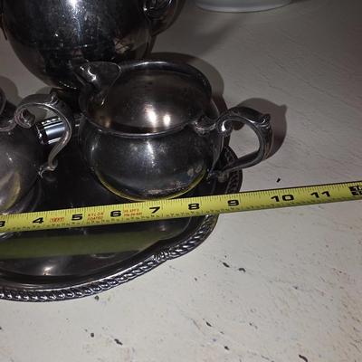 Silver plated tea set