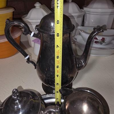 Silver plated tea set