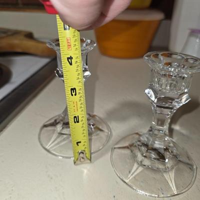 Crystal candle holders