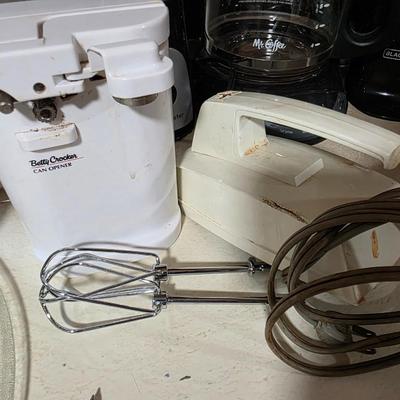 Can opener and mixer
