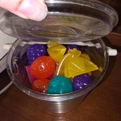 Ice cubes and crusher