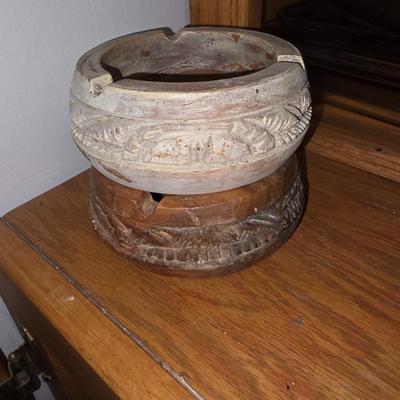 Wooden ash trays