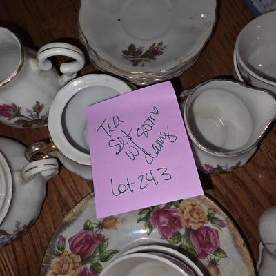 Rose tea set
