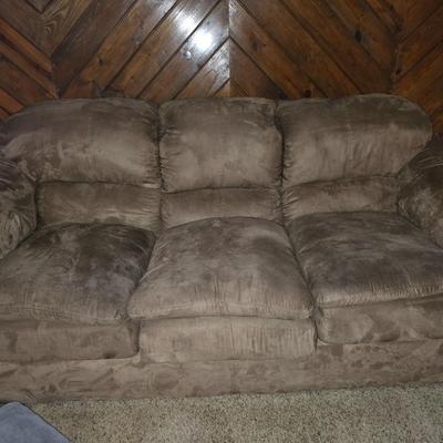 Microfiber sofa beige