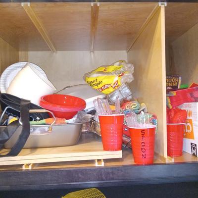 Contents of cabinets