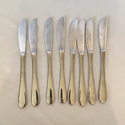 JA Henckels Chef Knives, Wood Block & 6-Person Flatware Set (K-SS)