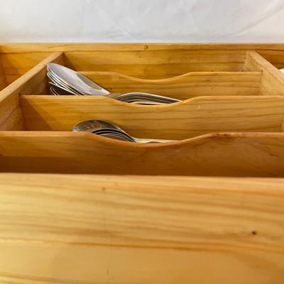 JA Henckels Chef Knives, Wood Block & 6-Person Flatware Set (K-SS)
